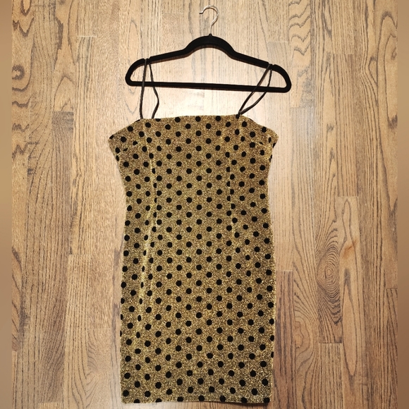 Glamorous Black and Gold Dress - Picture 1 of 5